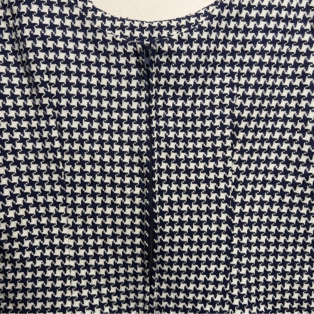 Vintage Black and White Houndstooth Jumper Dress - Picture 5 of 8